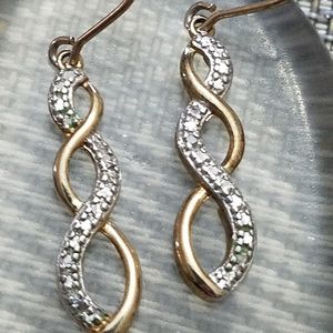 Gold over sterling earrings